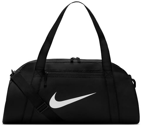 Nike Women's NK GYM CLUB BAG - SP26 Gym Bag, Black/Black/White, One Size