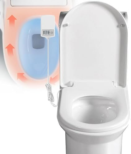 Asiento De Inodoro Inteligente, Asiento De Inodoro con Asiento De Calefacción para Inodoros Alargados, Agua Caliente, Temperatura Ajustable para Inodoros, U