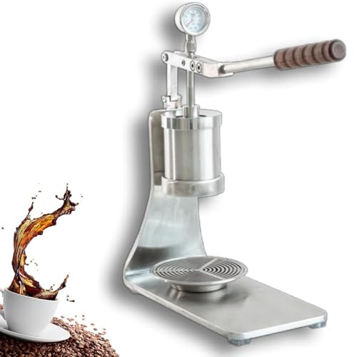 Manuelle Espressomaschine mit Hebel, Einstellbarer Druck 1 bar – 16 bar, mit Abnehmbarer Wasserschale, perfekt für Kaffeeliebhaber zu Hause und im Büro