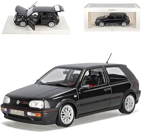 Volkwagen Golf III G*T*I Schwarz 3 Türer 1991-1997 1/18 Norev Modell Auto