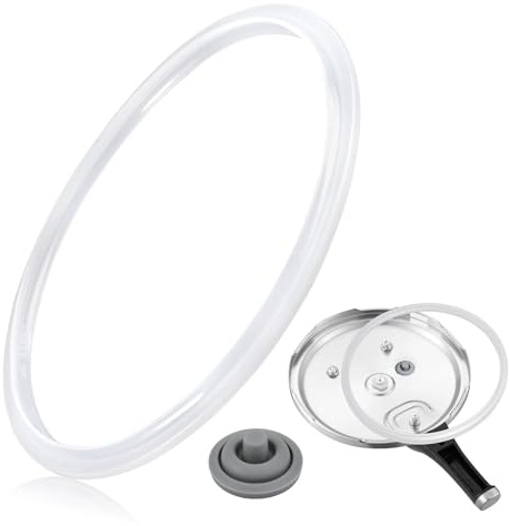 Joint Cocotte Minute 22 cm, Pièce de Rechange Joint D'étanchéIté | pour Autocuiseur Compatible avec WMF Perfect & Silit, Joint Silicone Autocuiseur pour Autocuiseurs 3L, 4.5L, 6.5L, 8.5