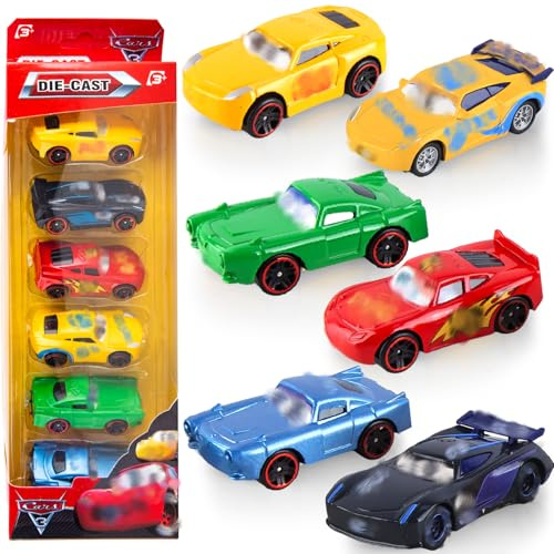 Ainvliya Cars Spielzeugauto Model, Metall Mini Modellauto Auto Car Toys Die Cast Spielzeugaut Spielfahrzeuge Kleine Fahrzeuge Autos Geburtstag Geschenk Spielzeug für Jungen Kinder Kindertage