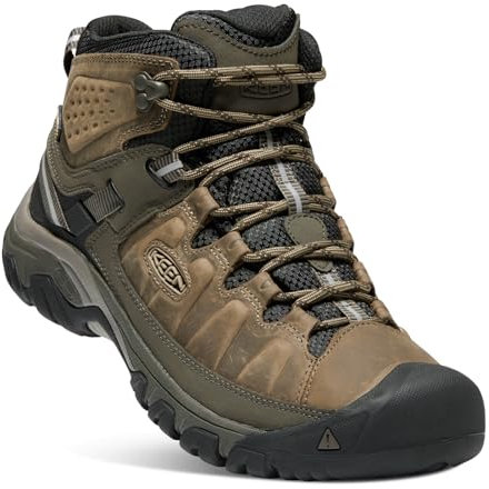 KEEN Targhee III Herren-Wanderstiefel, mittelhoch, wasserdicht, Bungee Cord, Schwarz, 44 EU