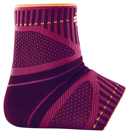 BAUERFEIND, 1 Sprunggelenk-Sportbandage, Zur Unterstützung des Fußgelenks beim Sport, Für Wettkampf und Training, Rechts und links tragbar, Gr. XS, Pink, 11419481950010