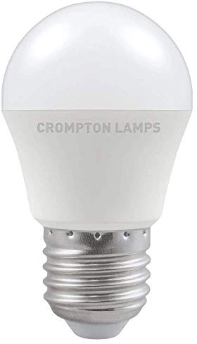 Crompton LED 45mm Round Thermal Plastic 5.5W E27 Daylight Opal