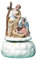 Navel porcellana Spieluhr Weihnachten Krippe 13 cm