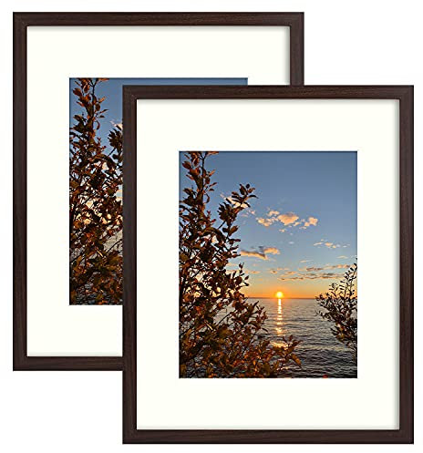 Golden State Art, Bilderrahmen, 40,6 x 50,8 cm, für 27,9 x 35,6 cm, Braun, 2 Stück