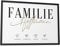 Papierschmiede® Bild Familie Personalisiert mit Namen und Herzen, DIN A3 (30x42 cm) Rahmen wählbar, personalisierte Geschenke zum Einzug Hausbau Wohnung Einzugsgeschenk Flur Bilder