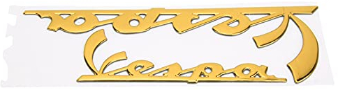 Aramox 3D-Aufkleber, Motorrad-Emblem-Aufkleber, 3-dimensionaler Aufkleber für GTS300 LX125 LX150 IE Sprint Primavera 300 LX LXV Super(Gelb)