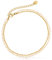Made by Nami Edelstahl Damen Fußkettchen mit starkem Karabiner-Verschluss - verschiedene Designs - Frauen Fußkette Gold oder Silber - Mädchen Fußschmuck - Geschenk für Sie (Gold) (Gold Double Beads)