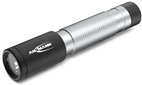 ANSMANN DAILY USE Lampe de poche LED 50B (1 pce) – Lampe torche idéale pour la maison, le jardin, le garage, l'atelier ou le camping – Lampe LED solide et maniable 55 Lumen, avec pile AAA incluse