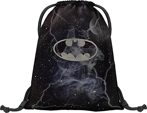 Baagl Bolsa de deporte, impermeable, para niños, mujeres y hombres, para escuela y guardería, mochila deportiva, Batman Storm