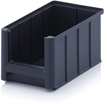 Creativ Ladenbau GmbH Sichtlagerkasten/Sichtbox/Stapelbox/Lagerbox/Sortierkasten/Sortierbox in Größe 3, stapelbar, Farbe: anthrazitgrau (Anthrazitgrau ähnlich RAL7016)