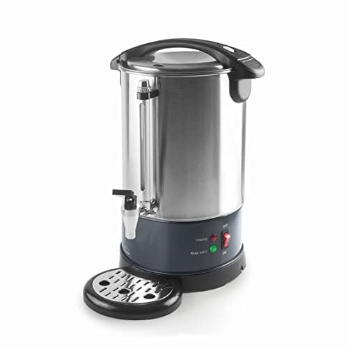 LACOR - 69481 - Percolateur cafetière, cafetière, avec 2 systèmes de chauffage indépendants, acier inoxydable, capacité 10 l, 1500W