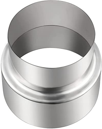 Tuyaux de Poêle Réduction Conduit Raccordement Connecteur de Conduit de Cheminée En Acier Inoxydable ø 100 mm à ø 90 mm Reducteur Tuyaux de Poêle