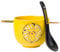Silver Buffalo Pokemon Pikachu Electric Ceramic Ramen Noodle Rice Bowl with Chopsticks and Spoon, Microwave Safe, 20 Ounces