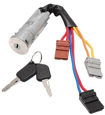 Konuooer neiman pour 106 405 AX II Saxo ZX Contacteur de Démarrage avec Double de Clés,Serrure Antivol de Direction 416292 4162.92