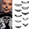 HUPOO 10 Sheets Halloween Prank Makeup Temporary Tattoo,Halloween Face Tattoos Horror Big Mouth Lips Sticker For Prank Party Props Horror Cosplay Costume Makeup Props For Halloween Cosplay Decorv.