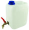 Anwicar Bidon d'eau avec Robinet - Réservoir d'eau Camping 5l - Camping Jerricane d'eau - Réservoir d'eau Fraîche - Blanc