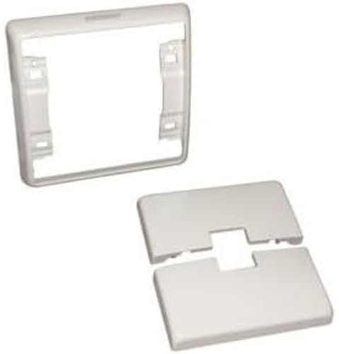 Capot pour Inverseurs Filaires Bubendorff - Rénovation Esthétique Compatible inverseur FG ou FC - Cadre PVC Inclus - Couleur Blanche - Pièce détachée Fabrication et qualité française - 8 x 8 cm