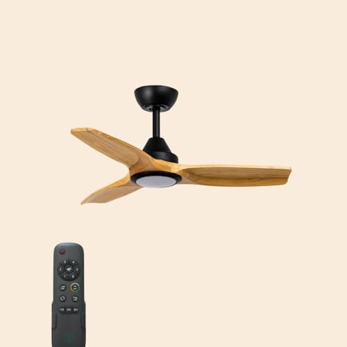 ventyly - MORELOS MINI Ventilador con luz negro Ø91