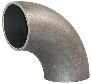 LogistSystem Stahl Schweissbogen 33,7 x 2,6mm 1 Zoll | 90 Grad Stahl Rohrbogen | Schweißbogen Schweißfitting Auspuffbogen