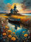 Malen Nach Zahlen Boot, Malen Nach Zahlen für Erwachsene Boot, Acrylfarbe Landschaft Ölgemälde als Geschenk für Home Wand Décor(30x40 cm)