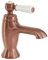 Milano Elizabeth Traditional Mono Bathroom Basin Mixer Tap Lever Handle - Brushed Copper