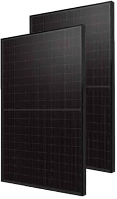 Lot de panneaux solaires photovoltaïques monocristallin, 3 kW 9 modules 410 W Noir 1724 x 1134 x 35 mm