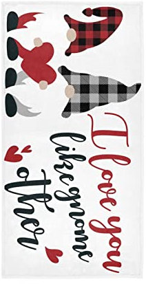 Handtücher Ich Liebe Dich Wie Einen Gnom, Einen Anderen. Alles Gute Zum Tag Der Liebe Gästehandtücher Weiches Handtuch Saugfähiges Gästetücher Für Mehrzweck Reisen Küche 40x70cm