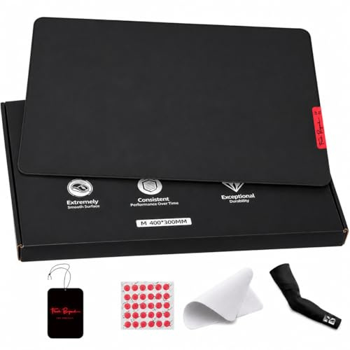 Flash Beyond Glass Tapis de souris de jeu – Tapis en verre de qualité supérieure avec base en caoutchouc antidérapant – Suivi lisse, précis, surface durable pour les jeux à grande vitesse, idéal pour