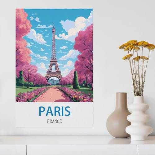 Paris Frankreich，Papier Puzzle 1000 Teile Spielzeug Für Erwachsene Dekompressionsspiel（50x70cm）-Y19