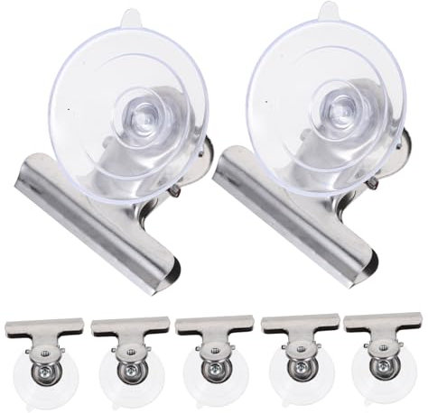 Alipis 8stücke Teiliges Saugnapf-klemmclips Starke Haftung Große Runde Saugnäpfe Für Fenster Einfache Montage Ohne Werkzeuge Rückstandsfrei Entfernbar Vielseitig Für Schilder Deko Badezim