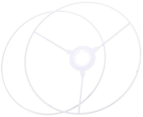 SEWOART Lampshade Frame Ring Metal Support for DIY Pendant Lamp, 40cm Diameter Lampshade Bracket with Hanging Ring Rack for Lamp Shade Assembly