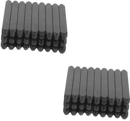 DIYEAH 2 Boxen Alphabet Stempel Werkzeuge Beton Set Umschlagversiegeler Pflasterplatte Buchstabenstempel Wachssiegel Stahlstempel Buchstaben Unterschriftenstempel Siegelstempel