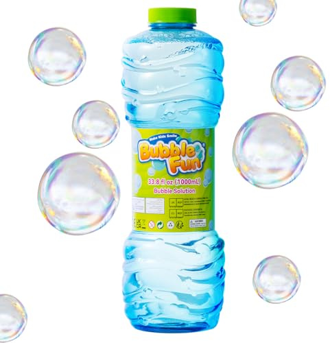 Seifenblasen Nachfüllflasche 1L,Seifenblasenflüssigkeit Bunte Unplatzbare | Sicheres Tragbares Pusteblasen-Spielzeug,Geschenk für Kinder,Flüssigkeit für mehr Bubble Spaß Party Hochzeit