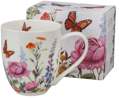 DUO Flowers Classic Jumbo-Tasse XXL SUMMER mit 1000 ml, New Bone China Porzellan