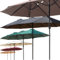 VLKLPZAHAK Sombrillas De Patio Comerciales Sombrilla Doble Beige Sombrillas De Piscina 380 Cm, Sombrilla De Mesa Grande Sombrilla Rectangular De Mercado Al Aire Libre(Burgundy,380x200cm-12.5x6.5ft)