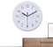 Duroecsain Horloges Extérieures Étanches - Grande Horloge de Jardin avec Alarme,Horloge Murale Ronde Silencieuse avec Hygromètre pour Salle de Bain, Terrasse, Véranda et Piscine