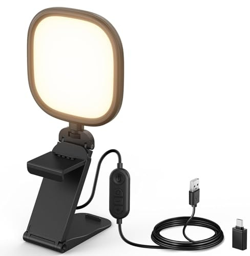 NEEWER BASICS 5 10W Ring Light for Video Conference, Monitor Light with Stand, Bi Color Edge Lit USB LED Panel, CRI95 Desk Lamp Lighting for Laptop Computer Zoom Call Streaming Recording, NL10