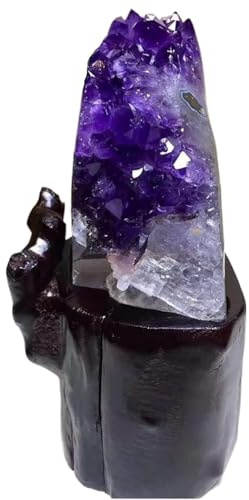Cristallo di ametista, Decorazione Feng Shui della grotta di pietre cristallo ametista viola 190 mm x 90