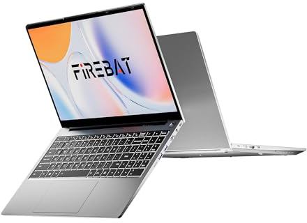 FIREBAT Portatile per Studenti/Università/Lavoro, 15,6 Pollici, Ryzen 7430U, Grafica Radeon, Fotocamera Frontale 2MP, 16GB RAM 512GB SSD, Tastiera Illuminata, Notebook per Gaming【AS1】