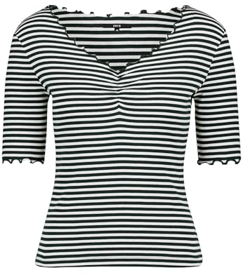 zero Damen Halbarm-Shirt mit Raffung