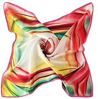 UK_Stone Damen Fashion Halstuch Nickituch aus Seiden Bandana Kopftuch mit verschiedenen Farben und Mustern 53 * 53CM, 10#