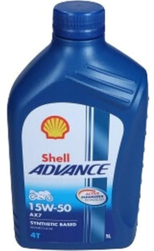 SHELL Motoröl 15W-50 Advance Motor Öl API SM 4T AX7 1L Kompatibel mit YAMAHA MOTORCYCLES V-MAX SR BWs NEOS X-MAX