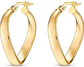 CHRIST Damen-Creolen 375er Gelbgold One Size 87280373