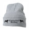 siviwonder Strickmütze Bad - Continental Bulldog Schweiz Bulldogs NO English Bulldog - Stickerei ALTDEUTSCH Hund Winter Mütze Wintermütze Beanie Mütze hellgrau-schwarz