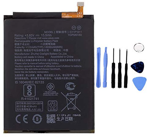 BATTERIA COMPATIBILE CON ASUS ZENFONE 3 MAX C11P1611 ZC520TL AD ALTA CAPACITÀ 4130MAH CON KIT SMONTAGGIO INCLUSO by Ellenne Store