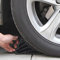 2 pezzi Cunei Ruota Auto Cuneo Ruota in Plastica con Maniglia Blocco Antiscivolo Pneumatico Arresto Ruota Arresto Ruota Base Antiscivolo per Auto Facile Installare