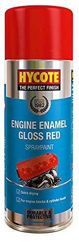 Hycote XUK998 Engine Enamel Red Spray Paint Aerosol Auto Car 400ml (1 Pack)